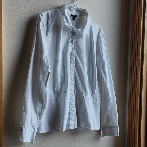 Talbots Crisp White Cotton Blend Button Down Shirt Size 16 - Picture 3 of 15